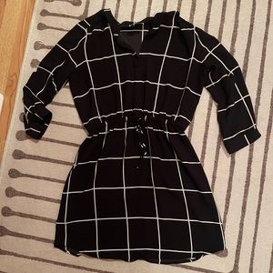 Black and white dress from Loft